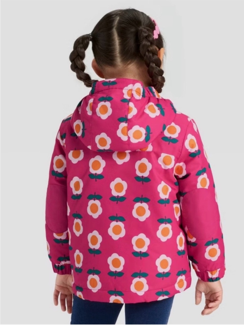 Cat & Jack Toddler Girls Floral Hooded 3-in-1 Heavyweight Jacket - Size 3T NWT - Picture 2 of 10